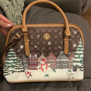 Giani Bernini Holiday Bears Dome Satchel from Macy’s